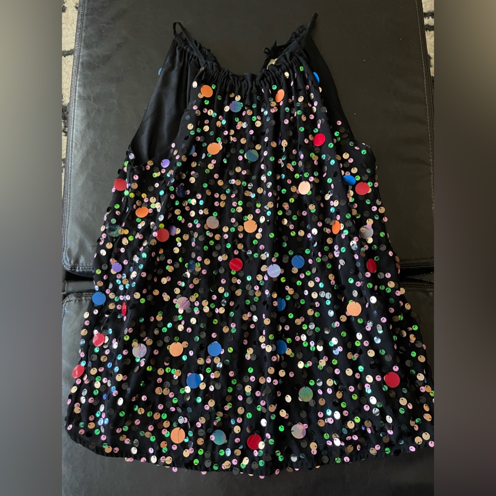 Anthropologie Moulinette
Soeurs Paillette Sequin Party Top.